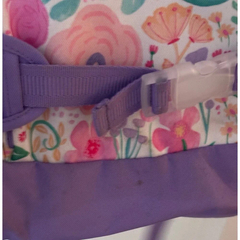 Pottery Barn Kids Mackenzie Floral Backpack Pink Purple Girls School Bag